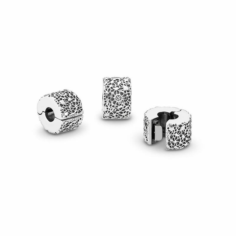 Pandora Layers of Lace Charm NZ, Sterling Silver (294305-QGR)